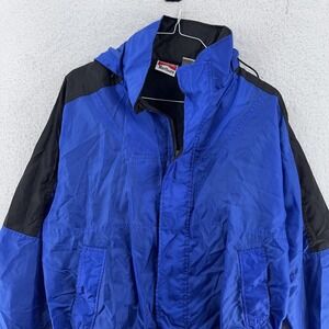 ! DAMAGED ZIPPER Vintage Marlboro Unlimited Jacket Mens Large Hooded 90s